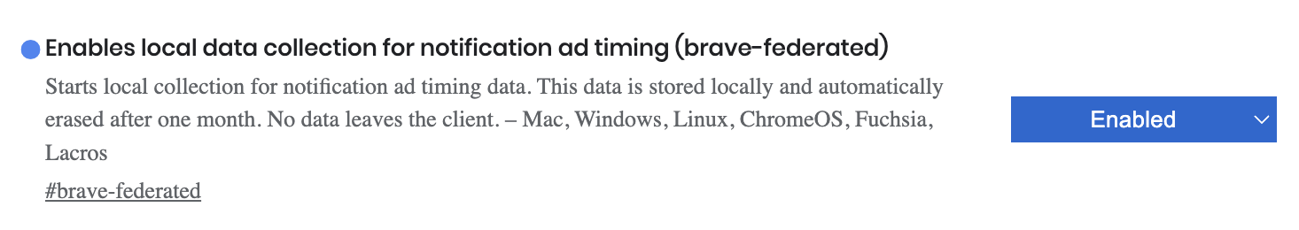 #brave-federated flag enabled